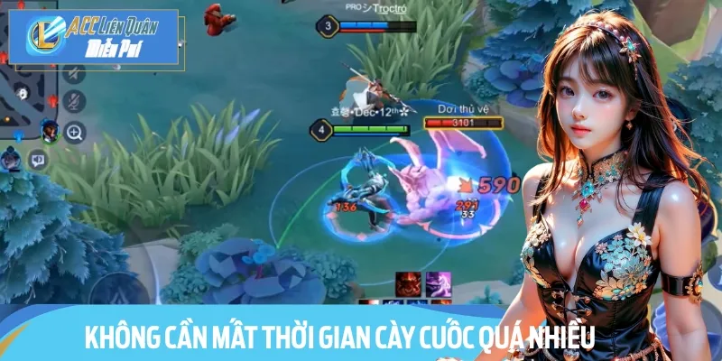 Game thủ sẽ không cần bỏ ra quá nhiều thời gian để cày thứ hạng